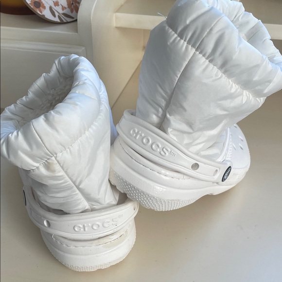 CROCS White Women's Mules with Cozy Lining - Picture 3 of 4